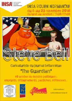 Affiche de l'exposition Steve Bell