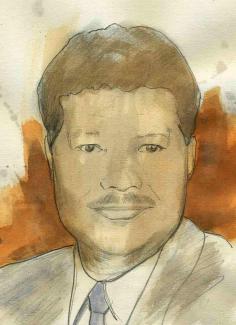 Portrait de Ahmed Zewail par Gaspard Lieb